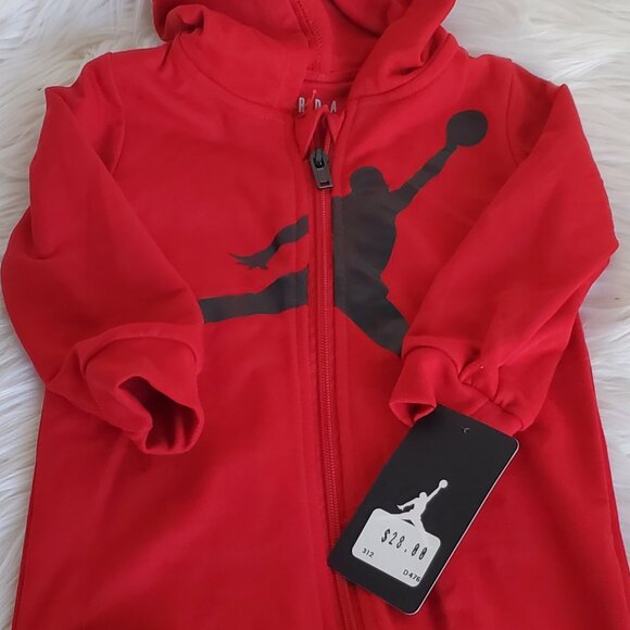 Nike/Jordan/Hurley Baby Coverall Hooded Bundle with Portable Changing Pad SZ 18M - Picture 8 of 14